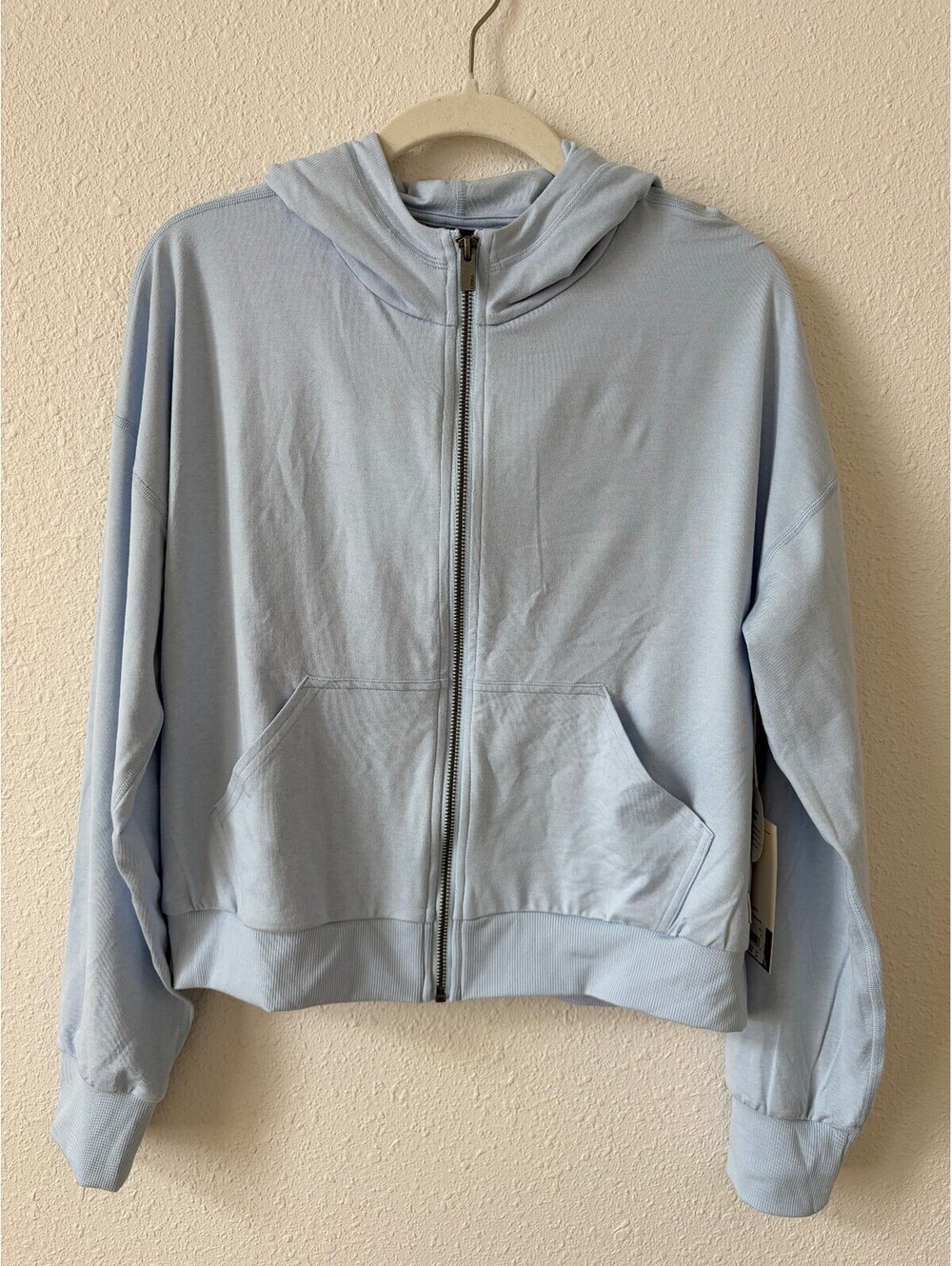 Vuori Halo Modern Full Zip Hoodie Soft Sky Heather Size Small Athleisure
